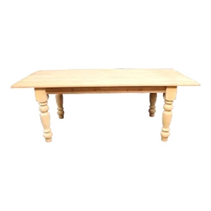 Unfinished Pine Farm Table