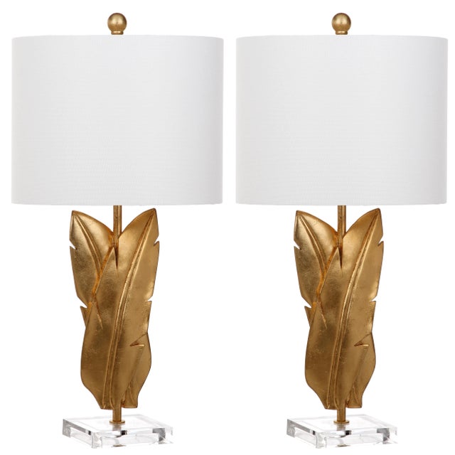25.5 Inch H Wings Table Lamp in Gold - a Pair For Sale - Image 4 of 4