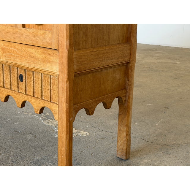 Oak Brutalist Sideboard by Henning Kjærnulf for Nyrup Møbelfabrik, 1960s For Sale - Image 16 of 18