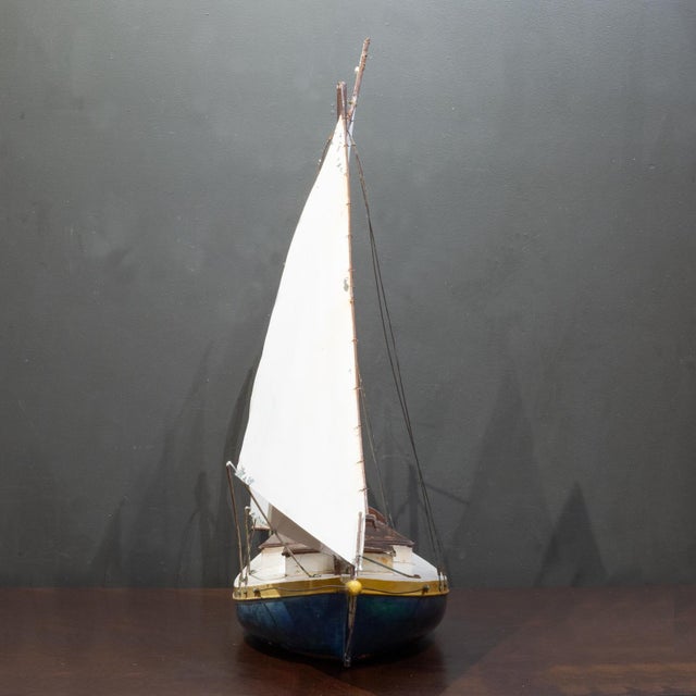 Vintage Seafood Restaurant Ship Model Exterior Display c.1960 For Sale - Image 9 of 14