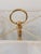 Metal 20th Century Brass 2 Light Table Lamp With Shade For Sale - Image 7 of 8