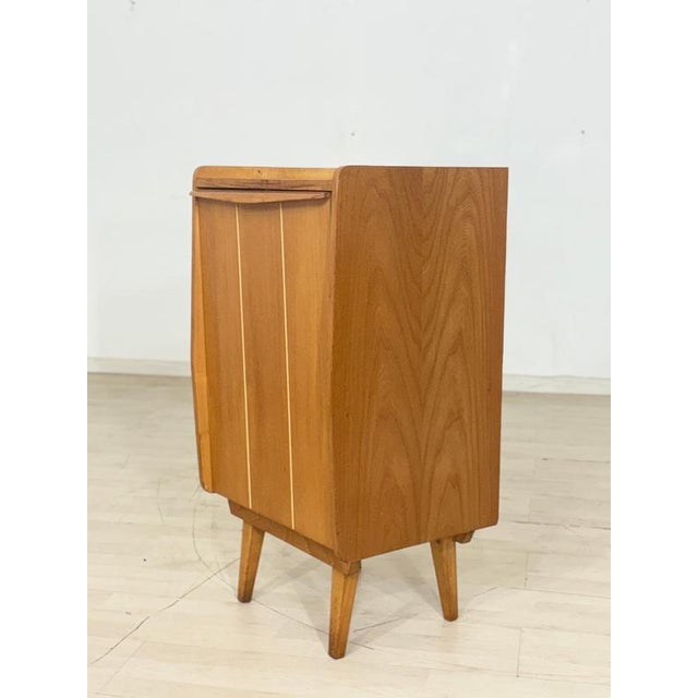 Vintage Shoe Cabinet in Walnut For Sale - Image 5 of 8