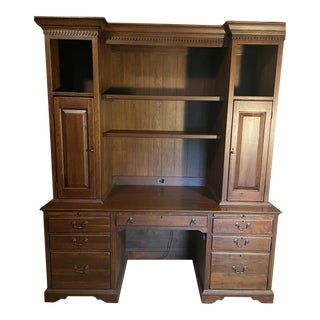 Lexington Bob Timberlake Cherry Desk With Bookcase Hutch Top For Sale