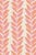 Textile Garden Leaf Stripe Grasscloth Wallpaper by House Party | Blush Pink & Coral | 8 Yards For Sale - Image 7 of 7