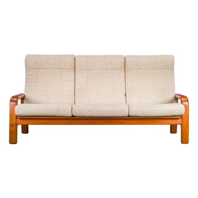 Mid-Century Modern Danish Three-Seater Teak Sofa, 1960s For Sale