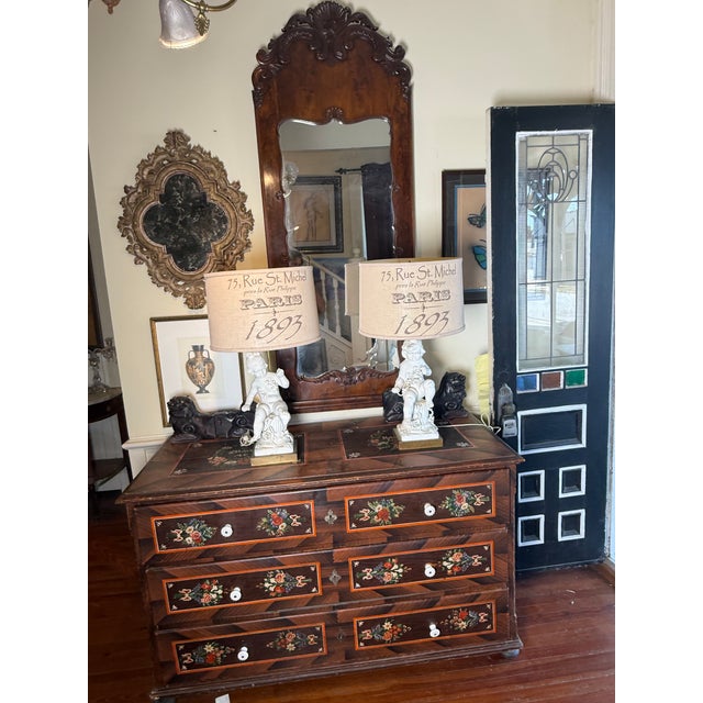 1960s Italian Blanc Du Chin Cherub Lamps - a Pair For Sale - Image 11 of 17