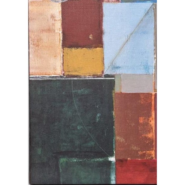Large Mid-Century Modern Style Geometric Abstract Canvas Wall Art For Sale In Portland, ME - Image 6 of 8