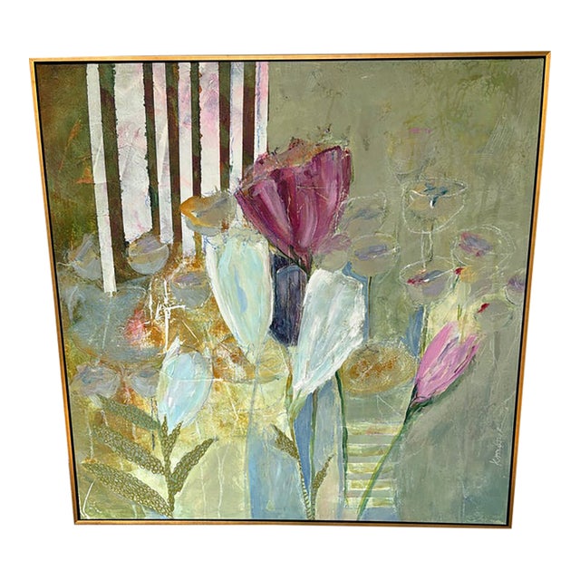Soicher Marin Peonies & Tulips Giclee Framed For Sale