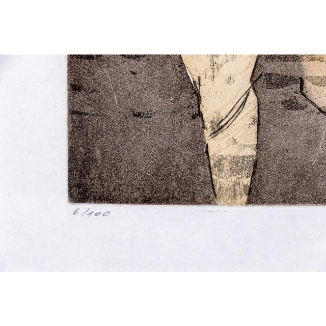 Abstract Rare Signed Limited Edition Dorothea Tanning Etching "En Chair Et en Or" (1973) For Sale - Image 3 of 8