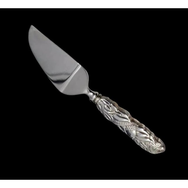 Metal 1990s Tiffany & Co. Sterling Silver Cheese Knife & Pate Butter Spreader Set- 2 Pieces For Sale - Image 7 of 8