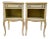 Mid-20th Century Drexel Touraine French Provincial Louis XV Style Crème Peinte Nightstands - A Pair For Sale