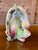 Vintage Japanese Majolica Style Parrot Vase For Sale - Image 9 of 11