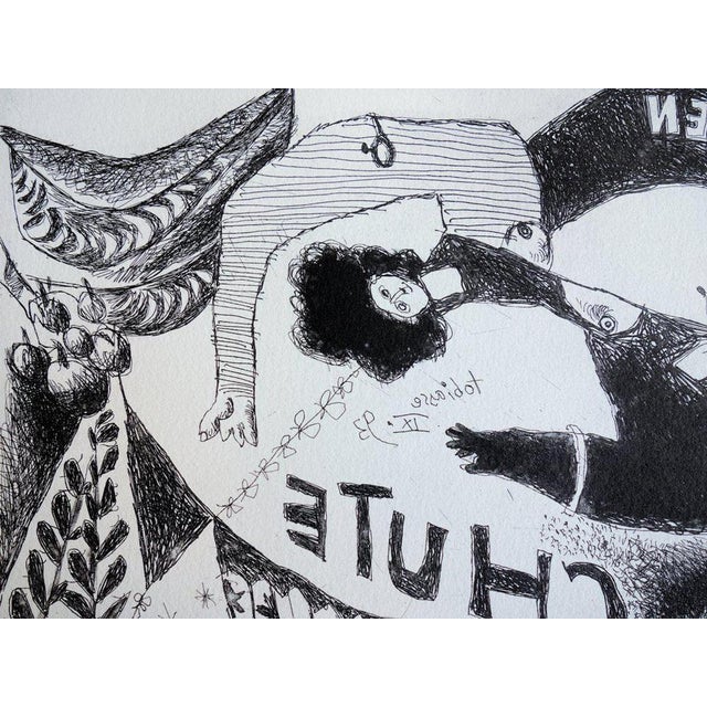 Theo TOBIASSE After Eden Original engraving Signed in pencil Numbered / 60 copies On vellum 38 x 56 cm Excellent condition...