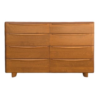Mid 20th Century Heywood-Wakefield Mid-Century Modern 8-Drawer Lowboy Dresser For Sale