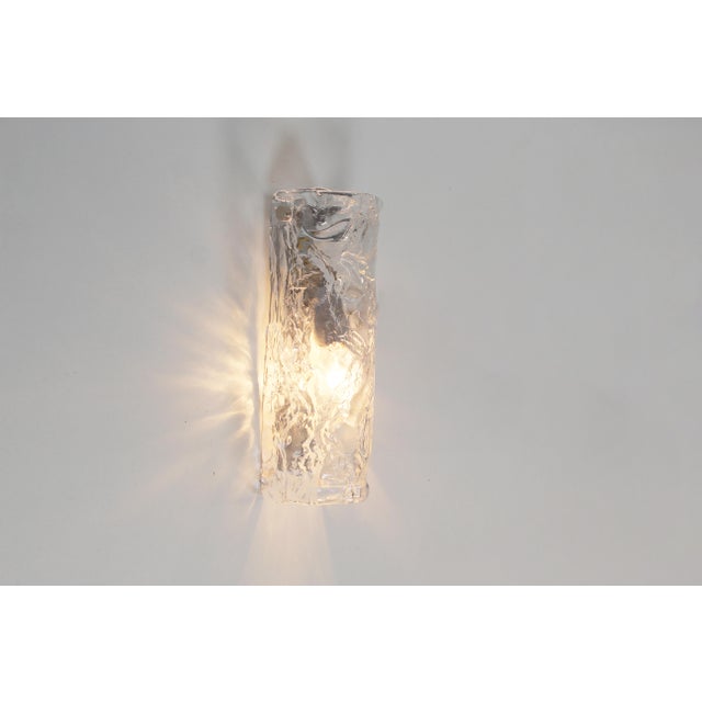 Murano Glass Wall Lamps by AV Mazzega, 1970s, Set of 2 For Sale - Image 9 of 10