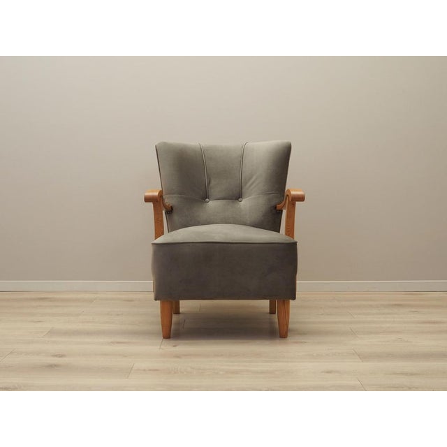 Vintage Danish Beech Armchair, 1960s For Sale - Image 3 of 18