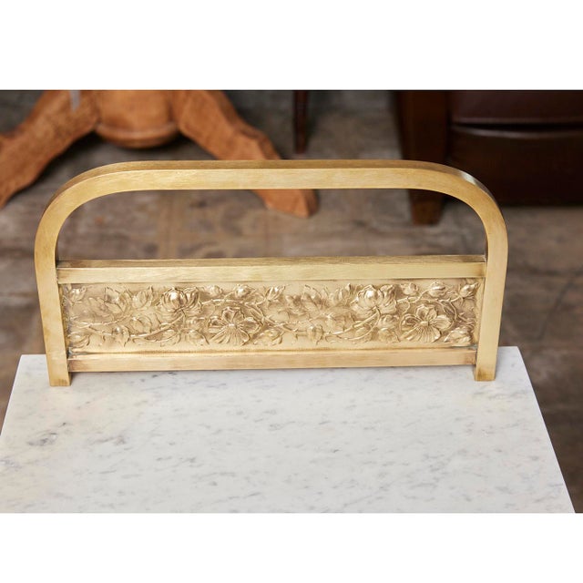 Early 20th Century French Marble and Brass Night Stand For Sale - Image 5 of 6