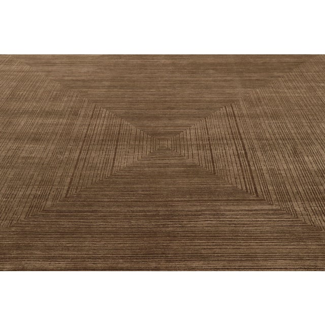 Rug & Kilim Rug & Kilim’s Modern Rug in Dual-Toned Geometric Pattern For Sale - Image 4 of 8