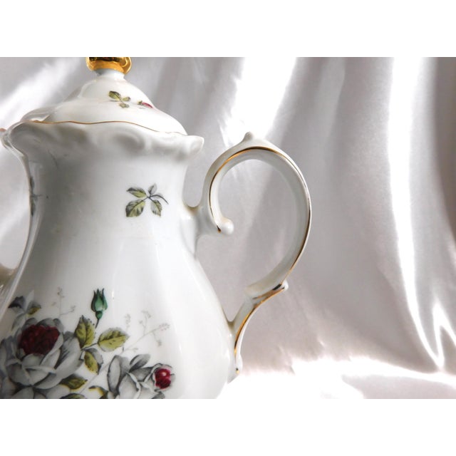 Traditional 1950s Winterling Teapot in Bavarian Rose For Sale - Image 3 of 7