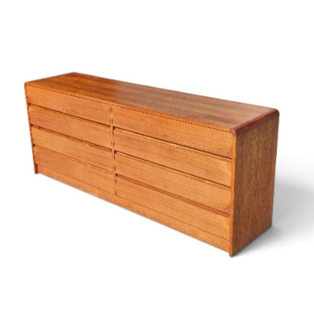 Arne Wahl Iversen Mid Century Danish Teak Lowboy Dresser by Arne Wahl Iversen for Vinde Mobelfabrik For Sale - Image 4 of 18