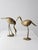 Mid Century Brass Heron Figurines Pair For Sale - Image 6 of 12