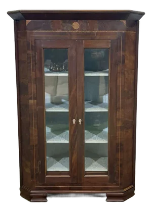 Early 20th Century Walnut Corner Cabinet