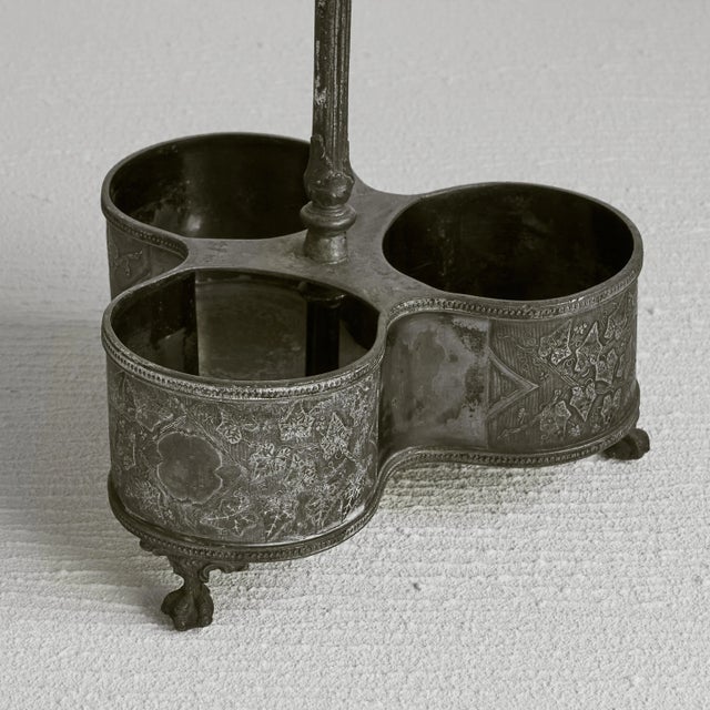 19th Century Bottle Holder in Patinated Silver by Shaw & Fisher, 1890s For Sale - Image 3 of 9