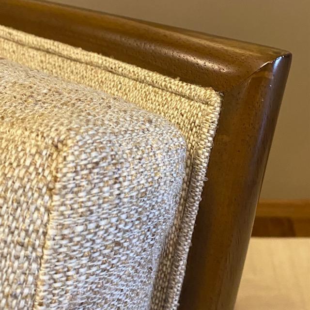 John Widdicomb Mid-Century Robsjohn-Gibbings Widdicomb Style Sofa For Sale - Image 4 of 12