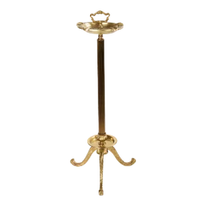 1960s Brass Tripod Floor Standing Ashtray