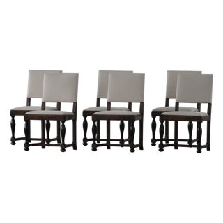 Swedish Grace Dining Chairs in Birch, 1920s, Set of 6 For Sale