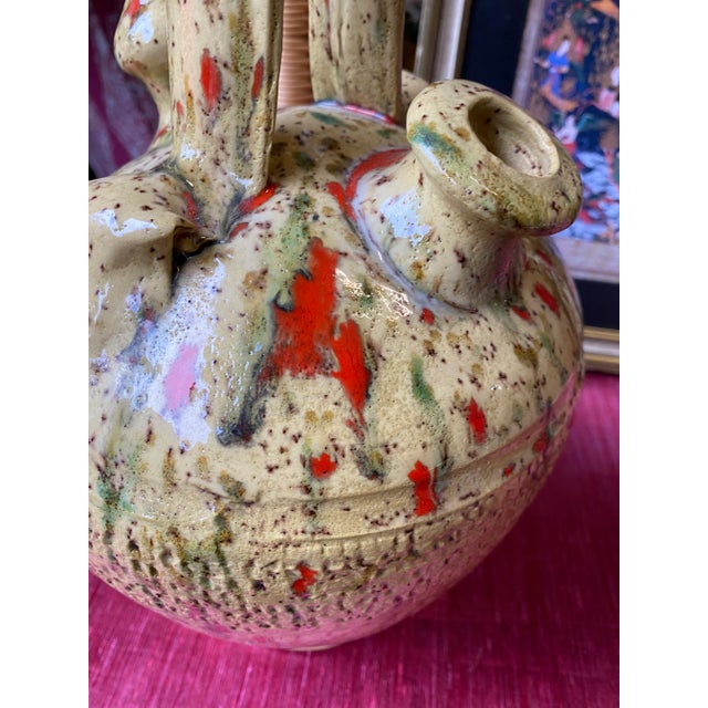 Abstract 1970s Splatter Art Vase For Sale - Image 3 of 5