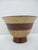 2010s Hand Turned Segmented Multi Tone Wood Studio Artisan Footed Bowl Signed For Sale - Image 5 of 8