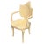 A Masterpiece of 1970s Organic Modernism: This sculptural goatskin wrapped rhubarb leaf form armchair by Enrique Garcel...