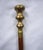 English Barley Twist Wood Walking Cane For Sale - Image 3 of 5