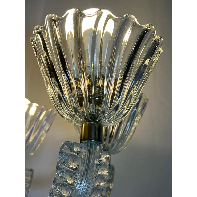 Murano Glass Chandelier attributed to Ercole Barovier, 1940s For Sale - Image 14 of 18