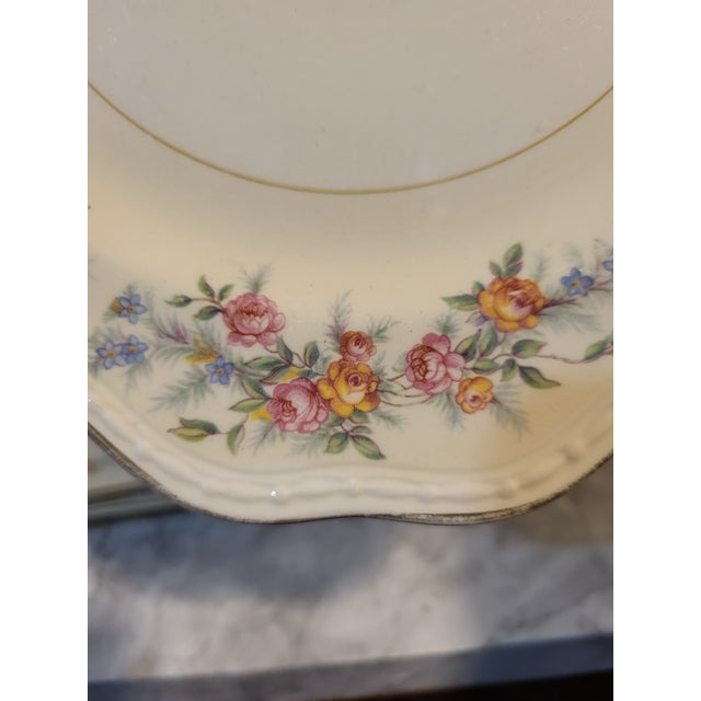 Vintage Homer Laughlin Square Salad Plates "Countess" - Set of 4 For Sale - Image 4 of 10
