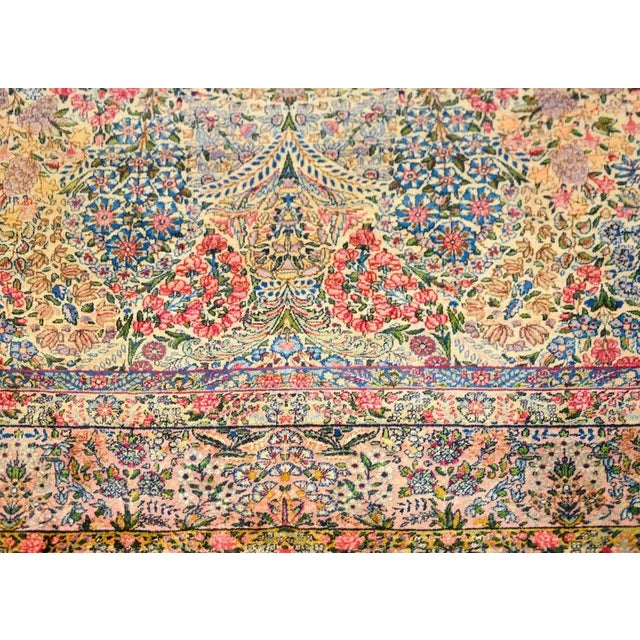 Early 20th Century Vintage Persian Lavar Kirman Rug For Sale - Image 4 of 13