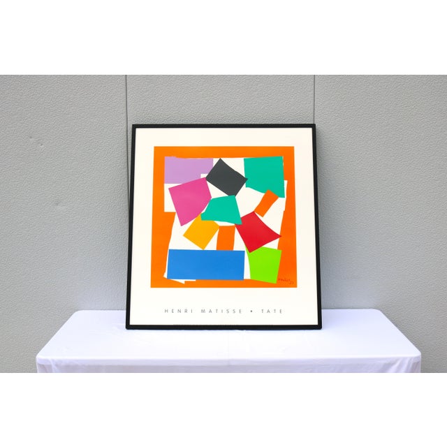 Fabulous abstract screen print artwork of Henri Matisse's 1953 masterpiece, The Snail (L'escargot). Screen printed by hand...