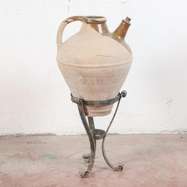 Terracotta Amphora with Base, Set of 2 For Sale - Image 4 of 17