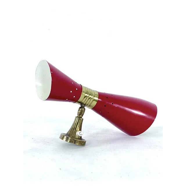 Mid-Century Italian Double Cone Wall Lamp from Stilnovo, 1950s For Sale - Image 11 of 12