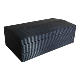 Antique Early 19th Century Anglo-Indian Fluted Writing Box with Secret Drawers, 1840s For Sale