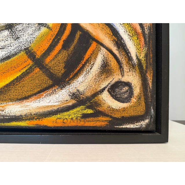 Abstract 1940s Abstract Impressionist Painting unknown Artist For Sale - Image 3 of 5