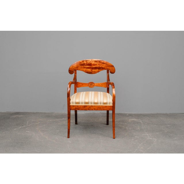 Biedermeier Style Seating Group in Birch, Set of 5 For Sale - Image 13 of 18