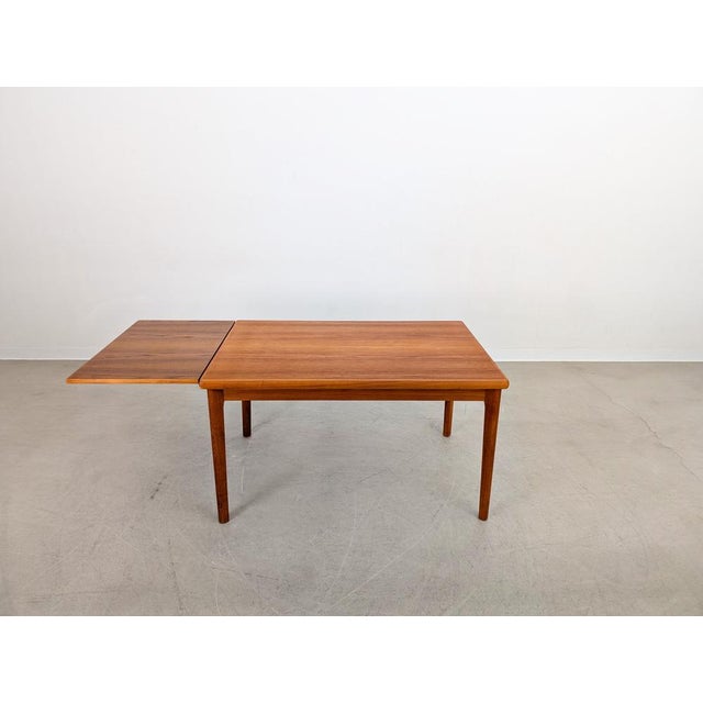 Brown Vintage Extendable Dining Table in Teak by Jalk Grete For Sale - Image 8 of 14
