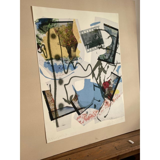 Early 21st Century ”Summer Flowers” Abstract Expressionist Photo Collage Print by Peter Astrom For Sale - Image 12 of 13