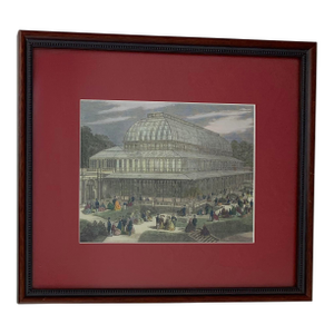 Early 20th Century Antique Lithograph of the 1862 Great London Exhibition