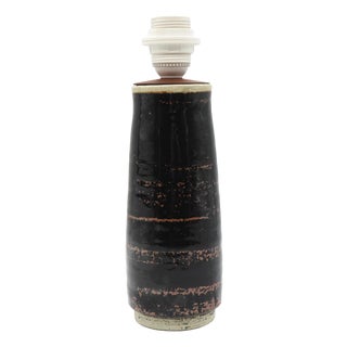 Swedish Glazed Stoneware Table Lamp by Sylvia Leuchovius for Rörstrand Studio, 1960s For Sale