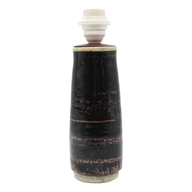 Swedish Glazed Stoneware Table Lamp by Sylvia Leuchovius for Rörstrand Studio, 1960s For Sale