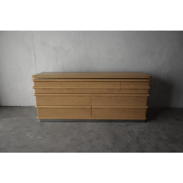 Postmodern 1980s Sculptural Oak Dresser by Jay Spectre For Sale - Image 3 of 7