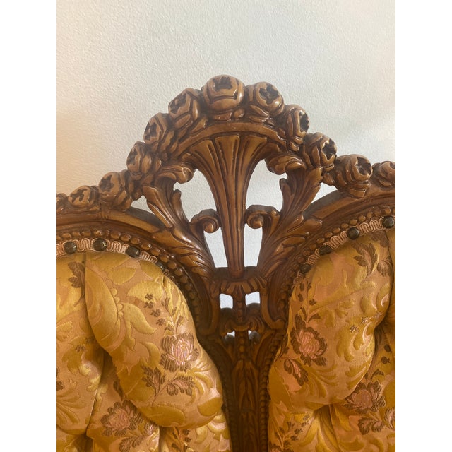 Victorian Early 20th Century Victorian Homer Bros Loveseat For Sale - Image 3 of 11